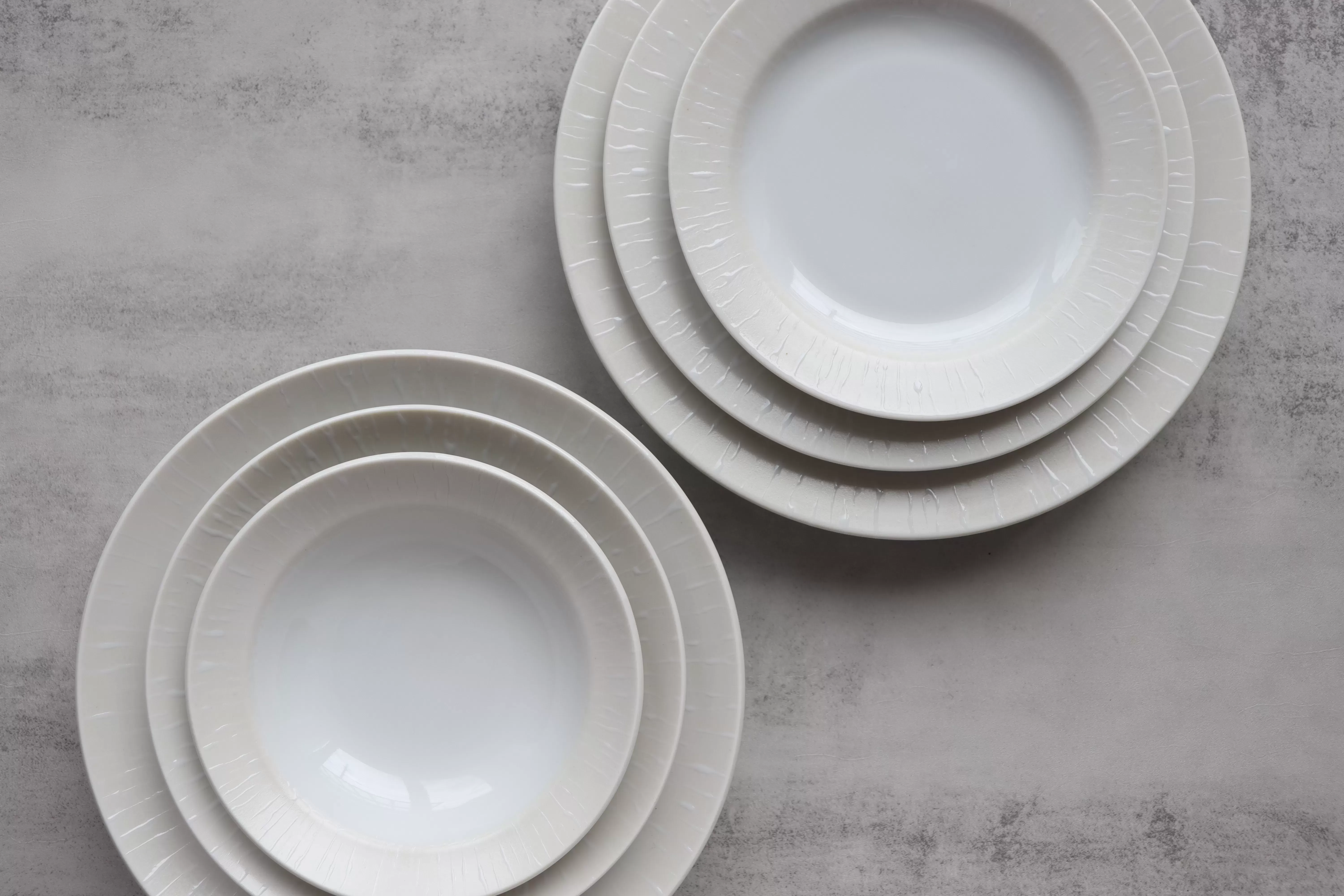 ［MR-6 gray/white/yellow］7.0深皿
